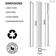 Load image into Gallery viewer, Luxurious Glass Straw - 4pc